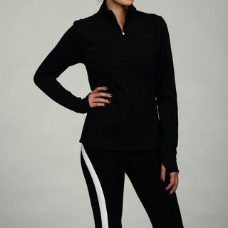 Calvin Klein Performance Womens Black Half zip Pullover Jacket