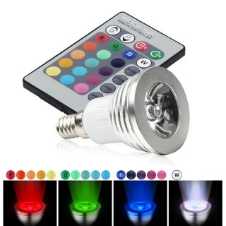 BasAcc E14 LED Color Light Bulb with Remote Infrared Remote Today $18