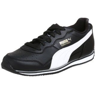 PUMA Womens Commander US Sneaker,Black/White,6 M US Shoes