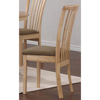 Maple Wood Slat back Chairs (Set of 2)