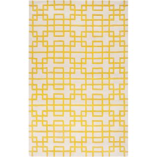 Hand tufted Deil Yellow Geometric Wool Rug (2 x 3) Today $65.99