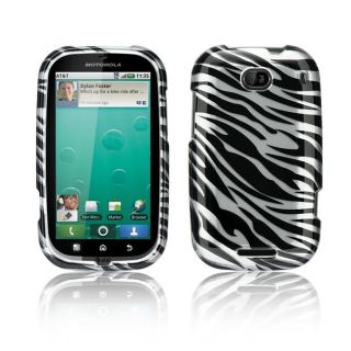 Luxmo Motorola Bravo Silver Zebra Protector Case