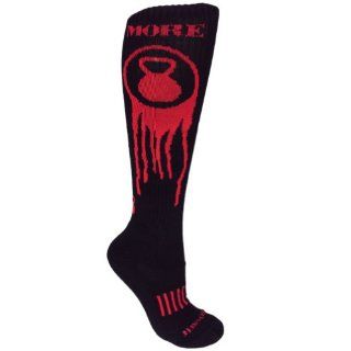 MOXY Socks Black with Red More Kettlebell Knee High CrossFit