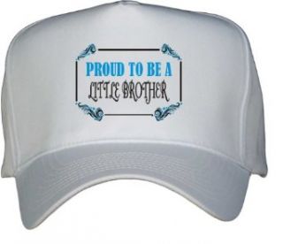 Proud To Be a Little Brother White Hat / Baseball Cap