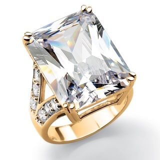 Ultimate CZ 14k Gold plated Cubic Zirconia Ring