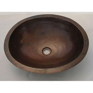 Copper Large Oil Rubbed Bronze Oval Sink
