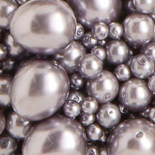 Assorted Glass Pearls, 156/Pkg, Hematite Arts, Crafts & Sewing