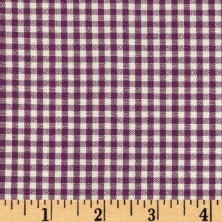 Woven 1/8 Carolina Gingham Purple Fabric By The Yard