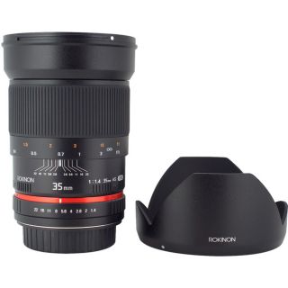 Rokinon 35mm f/1.4 Wide Angle Lens for Nikon Cameras See Price in Cart