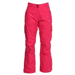 Coloris  Fuchsia. Un pantalon de ski TRESPASS Femme avec ceinture à