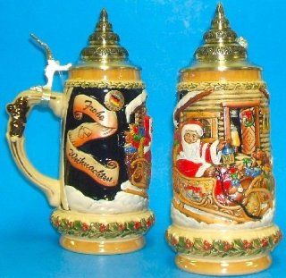 King Werks Santas Sleigh German Beer Stein 0.5 Liter
