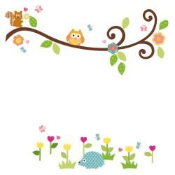 RoomMates Happi Scroll Branch Peel and Stick Wall Decals