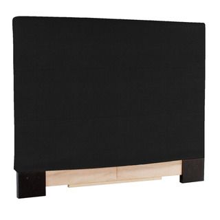 Slip covered King size Black Faux Leather Headboard