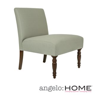 angeloHOME Bradstreet Washed Clay Earth Gray Upholstered Armless