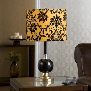 Galen 1 light Black and Gold Table Lamp