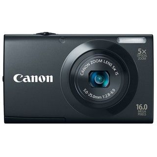 Canon PowerShot A3400IS 16MP Black Digital Camera