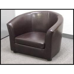Montana Faux Leather Arm Chair