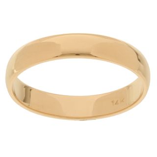 14k Yellow Gold Mens Half round 4 mm Wedding Band Today $269.99 4.6