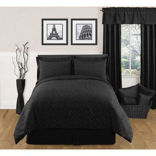 Sweet JoJo Designs Black Diamond 3 piece King size Bedding Set