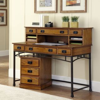 Modern Craftsman Executive Desk, Hutch/ Mobile File Today $927.99