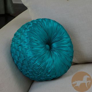 Christopher Knight Home Round 14 inch Blue Pillow