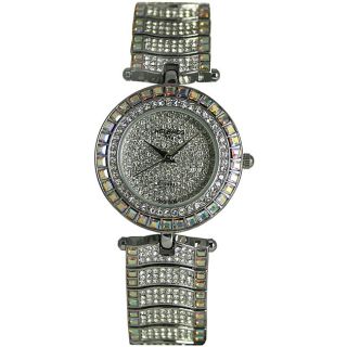 Helbros EXL Womens Iridescent/ White Crystal Watch