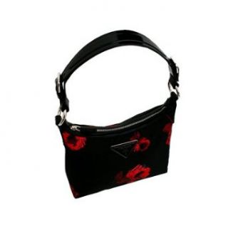 Prada handbag BR3134 Nero Rosso Black Red Clothing