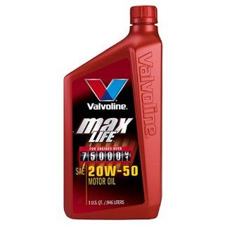 Valvoline VV161 MaxLife SAE 20W 50 High Mileage Motor Oil   1 Quart