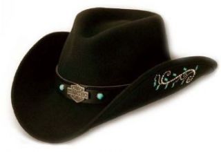 Cowboy Western Hat Cap. Wool Felt. Embellished. HD 167 Clothing