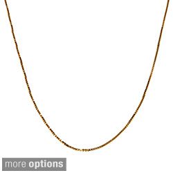 Fremada 10k Pink, White or Yellow Gold Box Chain (18 inch) Today $54