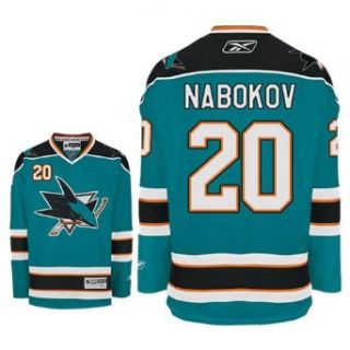 NABOKOV #20 San Jose Sharks RBK Premier NHL Hockey Jersey