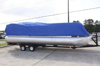 BRAND NEW *BLUE* ULTRA PONTOON BOAT COVER, BEST AVAILABLE