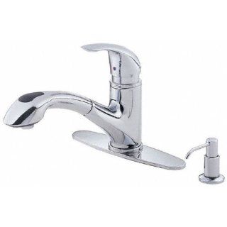 Danze Melrose Single Handle Pull Out Kitchen Faucet   Chrome   