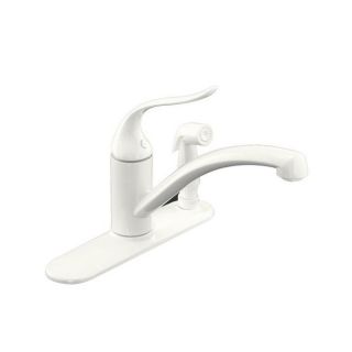 Kohler K 15073 P 0 White Coralais Decorator Kitchen Sink Faucet With