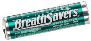 Breath Savers Mints, Wintergreen, 0.75 Ounce Rolls (Pack of 24