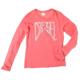 DIESEL T shirt Tidali Enfant Fille Corail.   Achat / Vente T SHIRT