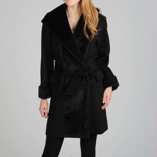 Hilary Radley Womens Belted Hooded Wrap Coat Today $170.99