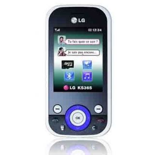 LG KS365 Bleu et Silver   Achat / Vente TELEPHONE PORTABLE LG KS365