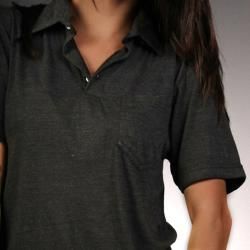 Laguna Beach Jean Co. Womens Black Polo Shirt