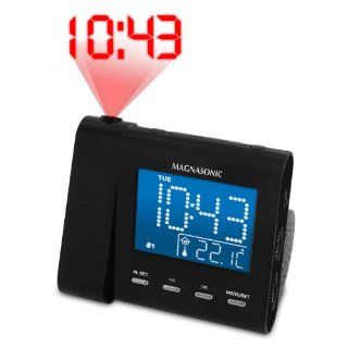Magnasonic MAG MM176K AM/FM Projection Clock Radio with