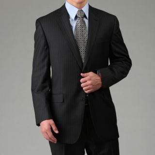 MICHAEL Michael Kors Mens Charcoal Stripe Wool Suit
