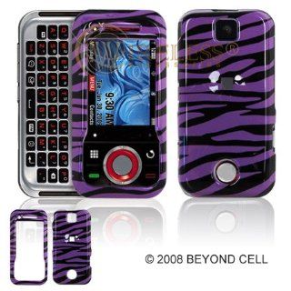 Purple Zebra Phone Case for Motorola Rival A455 Verizon