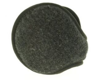 180s Ear Warmers Chesterfield Wool   Mens Charcoal One
