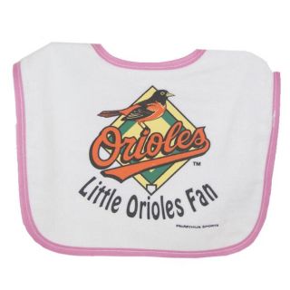 Baltimore Orioles Pink Lil Fan Baby Bib