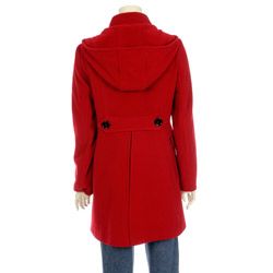 Tommy Hilfiger Womens Stylish Duffel Wool Coat