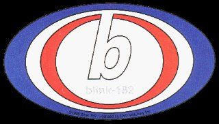 Blink 182   Classic Blue, White & Red Oval Logo   Sticker / Decal