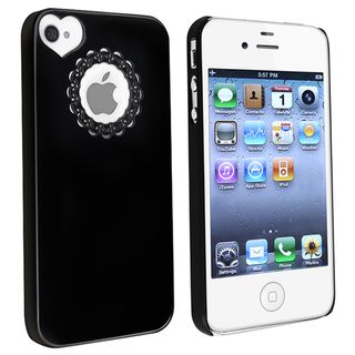 BasAcc Black Sweetheart Snap on Case for Apple iPhone 4/ 4S