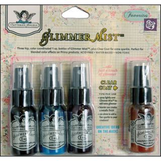 Tattered Angels 1 ounce Glimmer Mist Prima Favorities Kit (Pack of 4