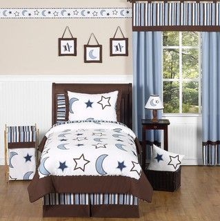 Sweet JoJo Designs StarryNight 3 piece Full/Queen size Bedding Set
