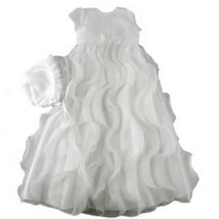 Sarah Louise Long Organza Gown with Ruffles (size 3 Months
